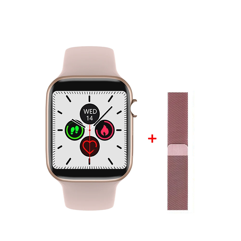 add extra strap IWO 13 Смарт-часы мужские 1,54 дюймов Full Touch HD весь день яркий дисплей монитор сердечного ритма для Apple IOS Android телефон умные часы - Цвет: add extra strap