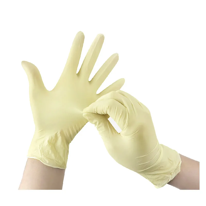 100 шт/50 пар одноразовые латексные перчатки медицинская лаборатория пищевой процесс чистая Татуировка резиновые защитные перчатки размер S/M/L