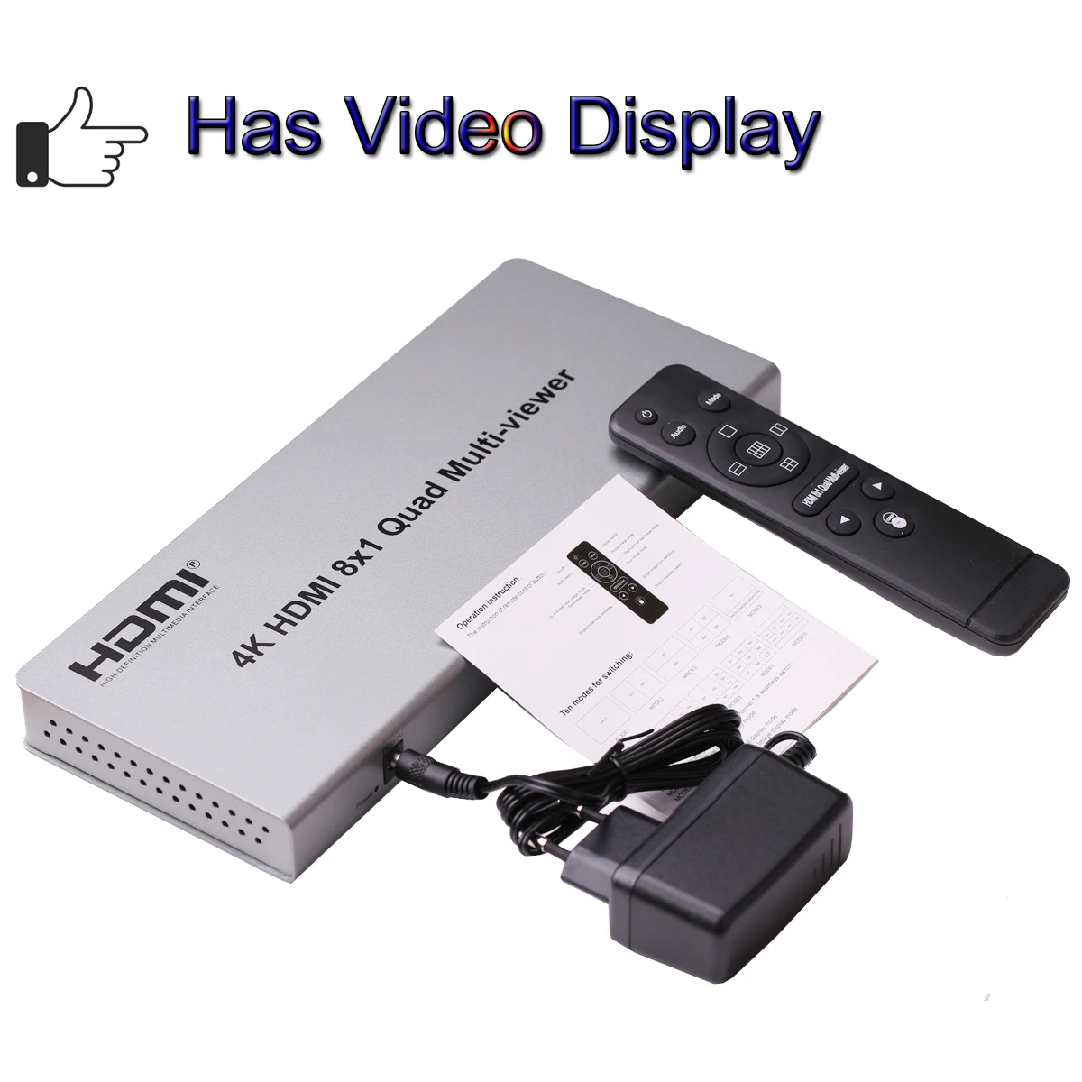 4K HDMI 8x1 Quad Multi viewer Switcher 8 в 1 out бесшовный переключатель Multiviewer ИК экран разделитель HD
