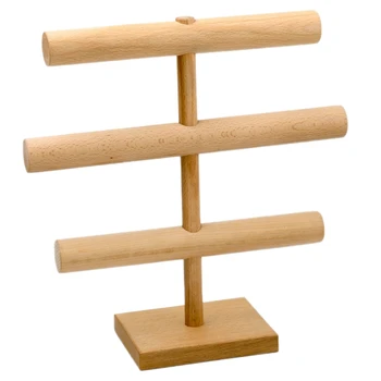 

Wooden 3 Layer Bracelet / Bracelet Jewelry Accessories Display Rack Jewelry Display Rack