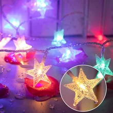 

9M/15M Stars Christmas String Lights Remote Control Timer Color Changeable Fairy Lights USB Waterproof Outdoor Garden Lights D30