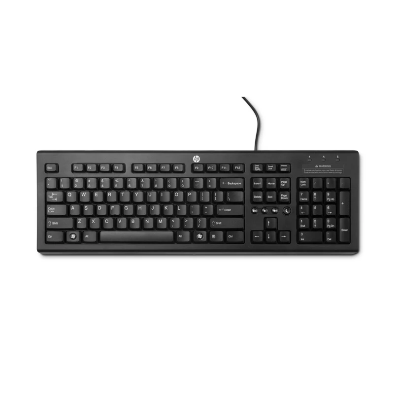 Клавиатура HP Classic черный USB Multimedia