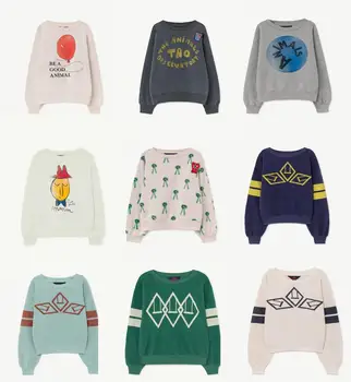 

2020 Autumn High Quality Tao Kids Boys T-shirts Sweaters For Girls Cute Long Sleeve Sweatshirt Cotton Kids Tops Children Clothes