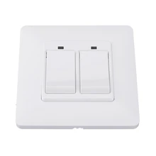 MoesHouse WS-EUY2-W, стандарт ЕС, 2 банды, умный кнопочный переключатель, умный срок службы, беспроводной пульт дистанционного управления, работа Alexa Google Home