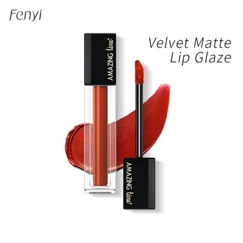 

Waterproof Matte Nude Lipstick Pigment Red Long Lasting Lip Gloss Lot Non-stick Women Beauty Makeup
