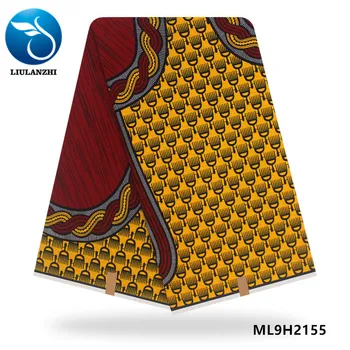 

LIULANZHI Nigerian Wax Fabric 6 Yards 2019 Latest Cotton Printing Sewing Fabric Wax Cloth Deisgn Ankara Fabrics ML9H2143-58