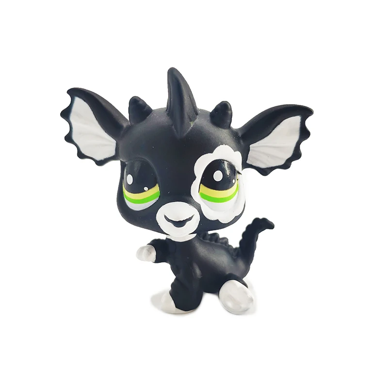 204 Rare Lps Pet Shop Toy DobermanCockerSpaniel PinkDog Black Short Hair Cat Collection Action Standing Role Playin Children'sGift - Цвет: 204