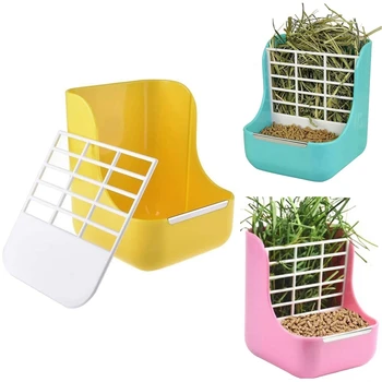 

Food Hay Feeder for Guinea Pigs Rabbits Rats Chinchilla Feeding Bowl for Grass and Food