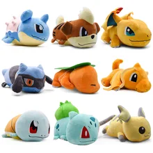 TAKARA TOMY Pokemon Charmander Raichu Bulbasaur Squirtle Charizard Growlithe Мягкая кукла плюшевая игрушка для детей рождественские подарки