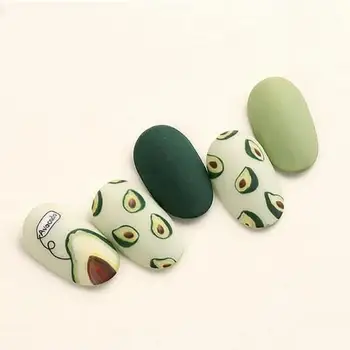 

Fashion Fruits Avocado Nail Art Stickers for Nails Art Self Adhesive Decals Manicure Design Nails Accessoires Stickers T0237