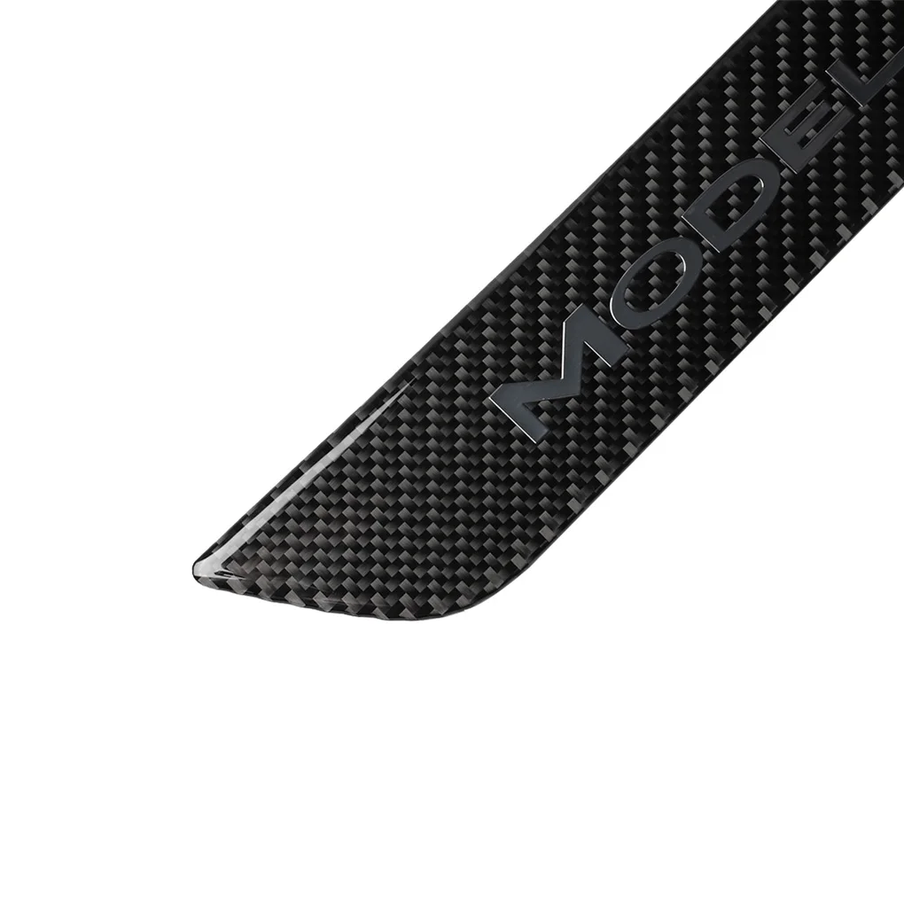 Replacement For Tesla Model 3 4pcs/set Door Sill Protector Door Steps Protective Cover Trim Carbon Fiber Sticker