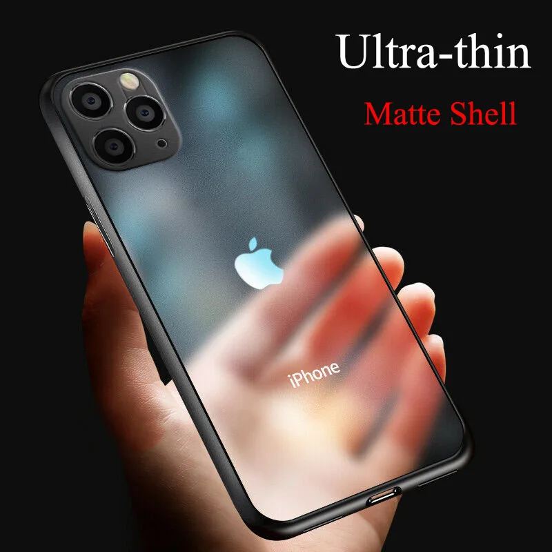 KJOEW Transparent 0.26mm Ultra Thin Matte Phone Case For iPhone 7 8 6 6s Plus 11 Pro X XR XS Max Shockproof Slim Cover Capa |