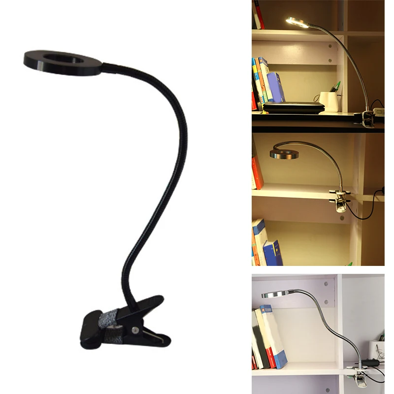 

7W Lash Lamp Eyelash Extension Light LED Clip On Lamp USB Eye-Care Book Light Home Bedroom HUG-Deals