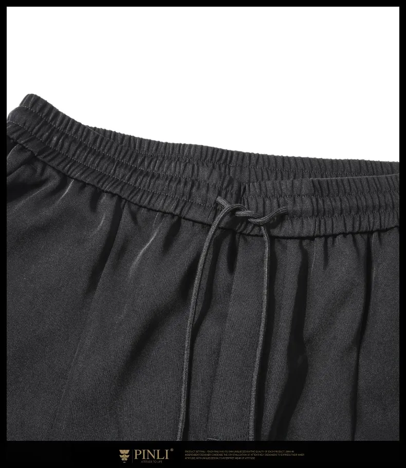 Спортивные штаны для бега Pinli осень новые мужские украшения тела чистый цвет прямые цилиндрические Маленькие ноги брюки для отдыха B193417166