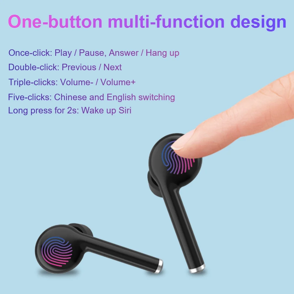 TW40 оригинальные наушники Bluetooth Беспроводные наушники с mi crophone Спорт Водонепроницаемый Ga mi ng гарнитура для iPhone Xiao mi