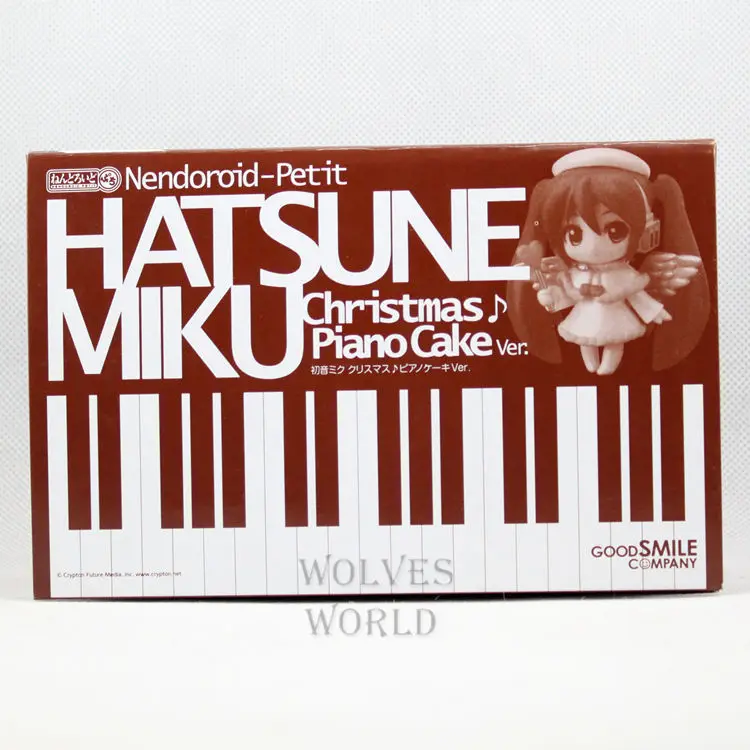 Волк аниме милый глина белый Ангел Hatsune красиво в коробке