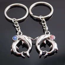 Творческий алмаз набор Дельфин брелоки для пар океаны брелок с изображением животных отправить мужчин и женщин друзей небольшие подарки