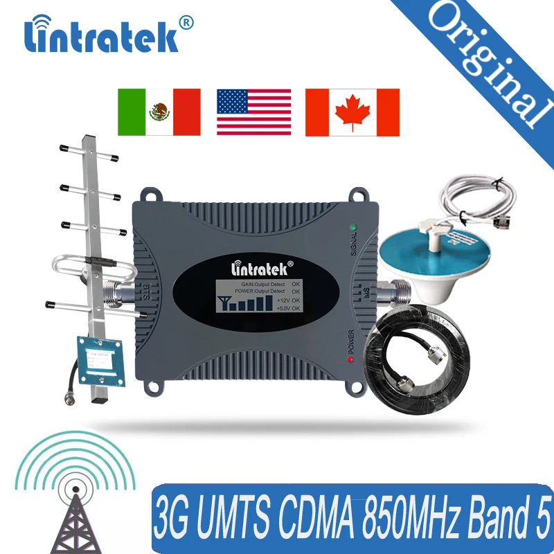 

Signal Booster for Cell Phone 850MHz Wireless Cellular Repeater 3G Mobile Phone Repeater Signal Booster amplifier 4