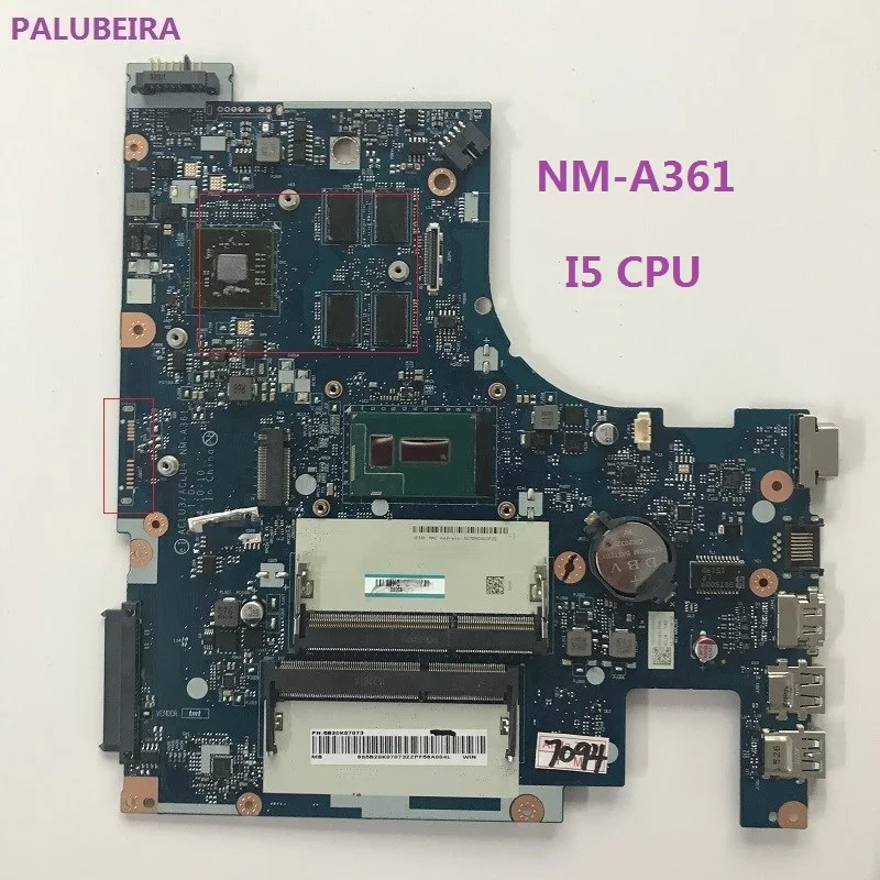 PALUBEIRA ACLUC3/ACLU4 NM-A361 материнская плата для ноутбука Lenovo G50-80 с I5-5200U процессор 100%
