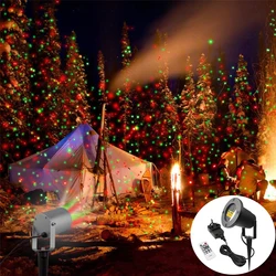 Projecteur LED avec télécommande, lumière féerique, ciel étoilé, effet de scène, pour fête de noël, mariage, décoration de jardin, vacances 