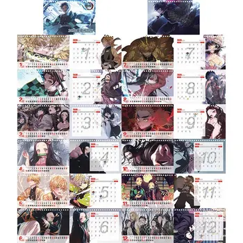 

2020 Hot Japanese Anime Naruto JoJo's Bizarre Adventure Series Desk Calendar DIY Cartoon Characters Coil Calendars Daily