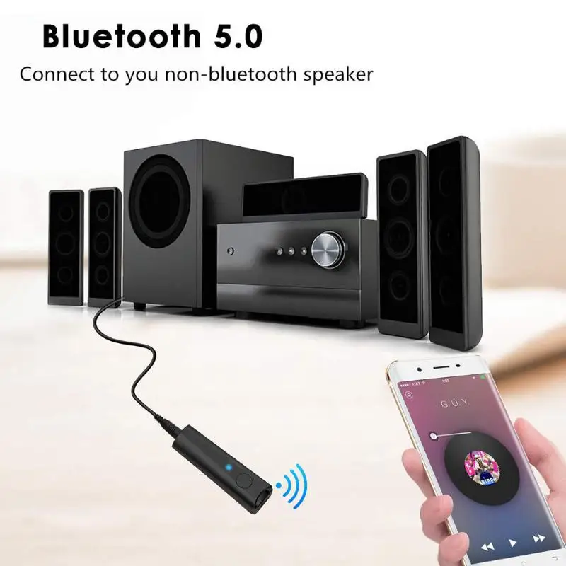 BT48 Bluetooth приемник установить и удалить Удобный Простой A2DP ключ стерео музыка аудио беспроводной адаптер для автомобиля