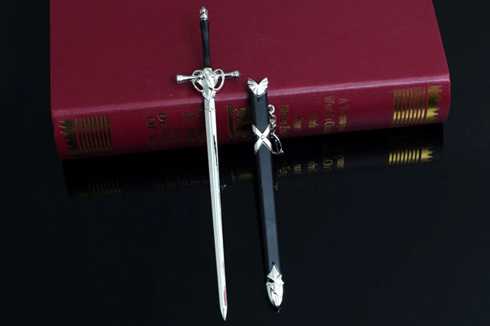 Weaset Fate Joan of Arc Weapon брелок в виде меча, высококачественный ночной меч и оболочка, набор Artware держатель ключей для фанатов