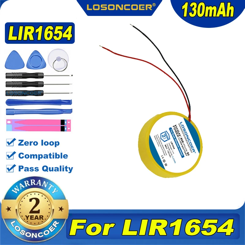LOSONCOER 130mAh CP1654 A3 For Bose Soundsport Plulse Wireless Bluetooth Headset Battery LIR1654 Li-ion Rechargeable | Электроника