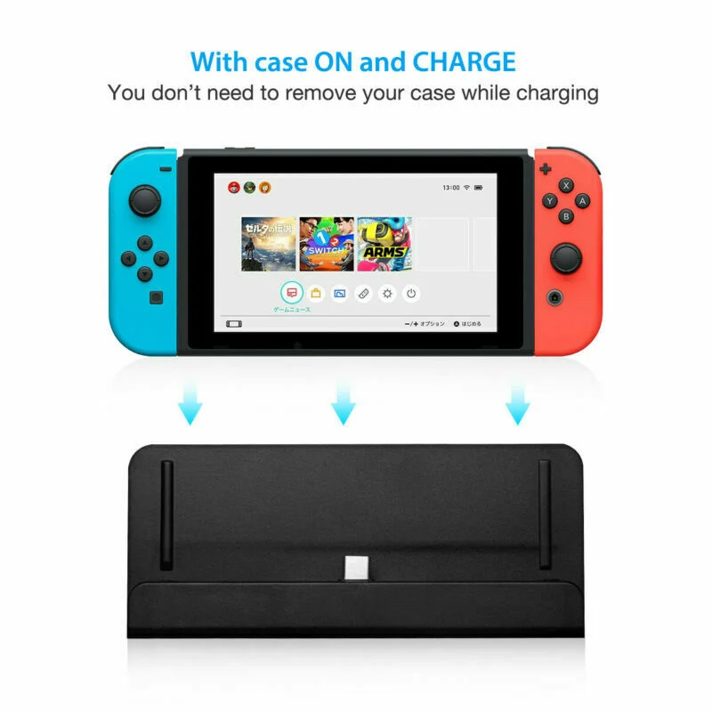 Usb Tipo-c Carregador de Carregamento Suporte para Nintendo Switch Console Dock Titular para ns Switch Lite Mini Dock Estação Carregador Suporte - Image 5