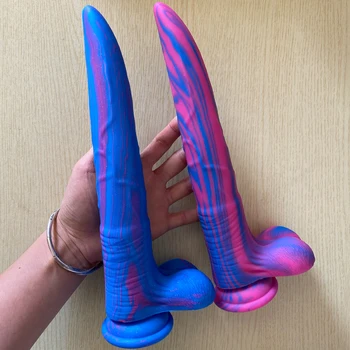 New Mix Color Dildo Silicone Penis Huge Anal Pulg Adult Sex Toys For Female Masturbater G-spot Stimulate Men Prostate Massage 18 3