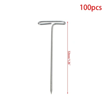 

100 Pcs T Pins Needle For Wig On Foam Head Style Head Sewing Hair Salon Tools