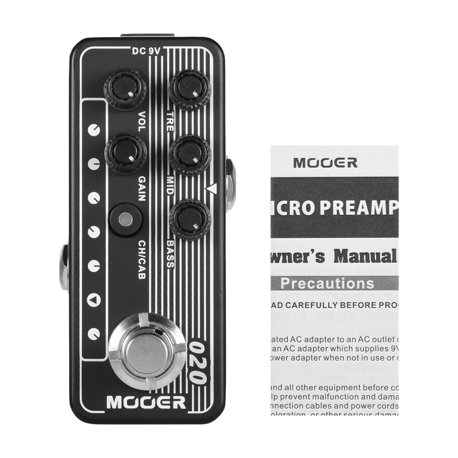 Mooer MICRO PREAMP серия 020 BLUENO цифровой предусилитель гитарная педаль моделирования кабинета двойной Каналы 3-полосный