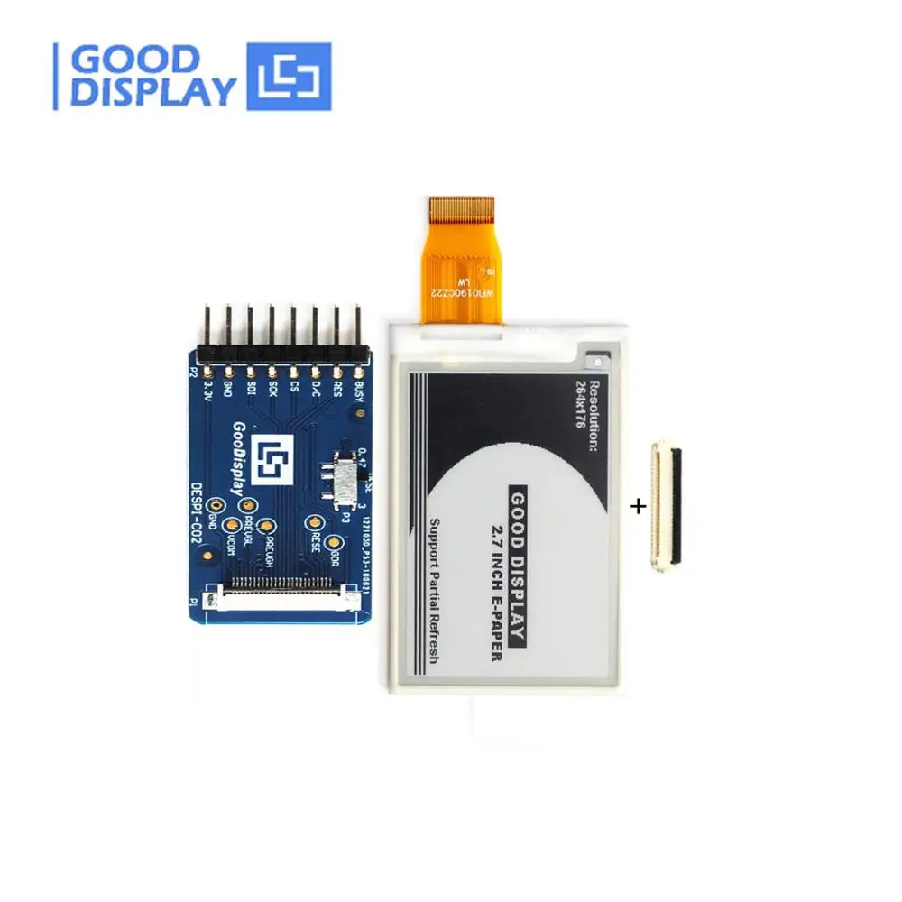 

Demo Connector board with 2.7inch eink display