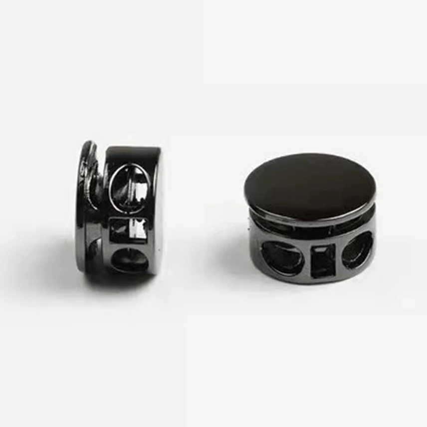 Description Picture 5 of item10pcs/pack Metal  Cord Lock Stopper Spring Buckles Fastener Buttons For Bags/Garments Cord End Rope Stoppers Accesspries