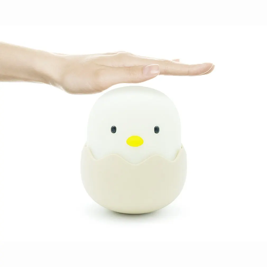 Led Eggshell куриный силиконовый ночник декоративное освещение для дома креативная атмосфера огни Мода Профессиональный
