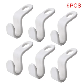 

6 Pcs Space-saving Antislip Coat Closet Hanger Easy Hook Closet Organizer Storage Rack Holder Hook Household Living Accessories