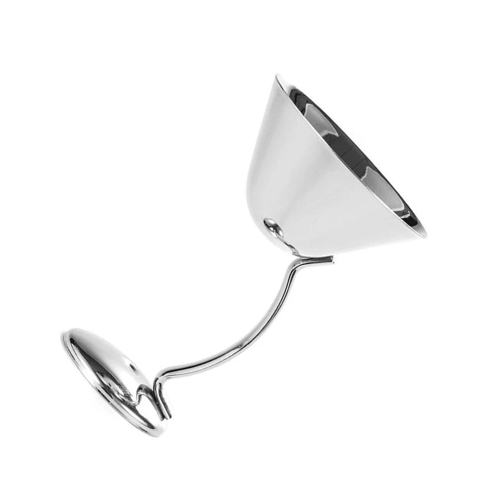 original 304 stainless steel single-layer curved handle cocktail glass Bright copper-plated rose golden cocktail glass wholesale