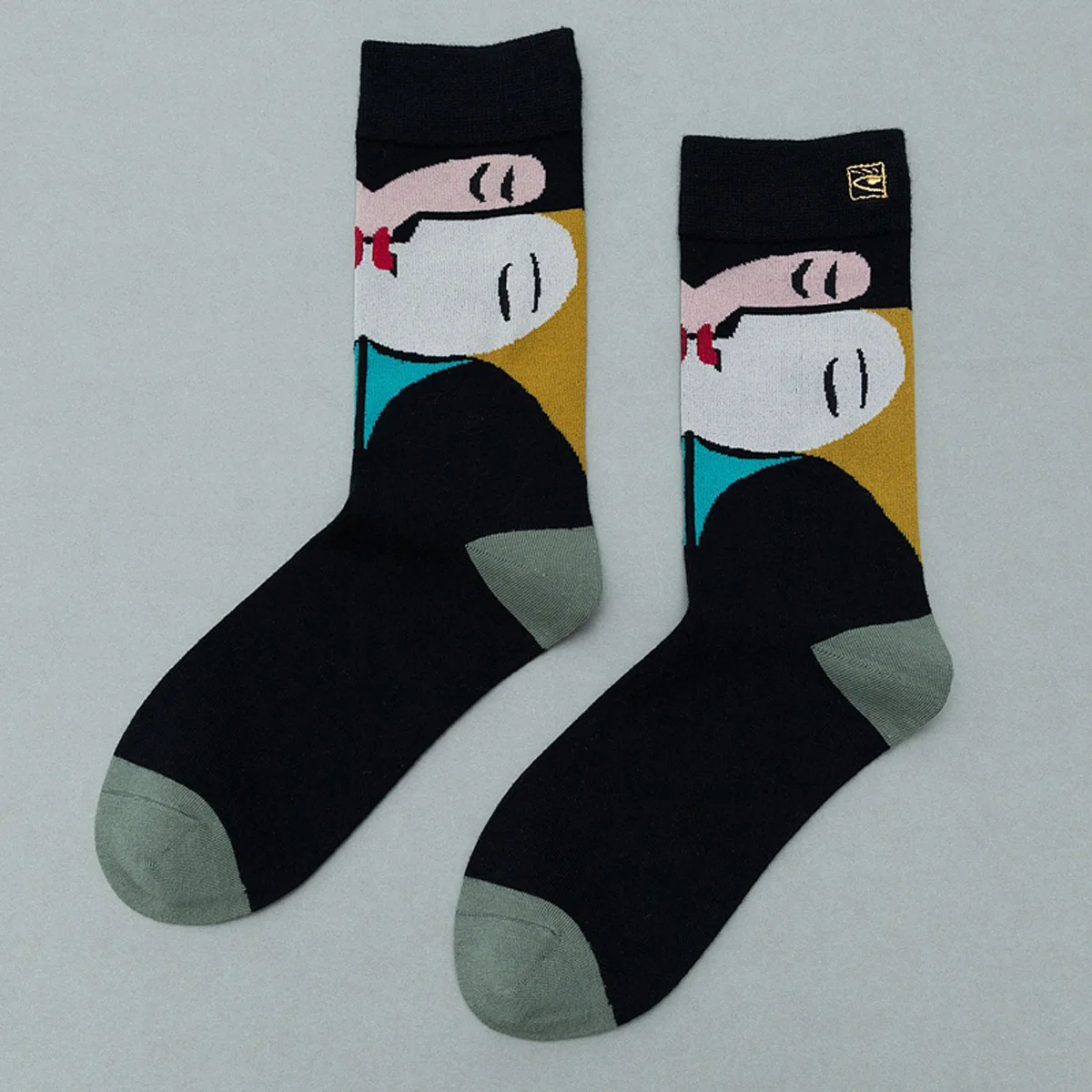 black ankle socks 2021 New Women's Tube Trendy Socks Street Japanese and Korean Version of Pure Cotton Art Creative Trend Socks best socks for women Women's Socks