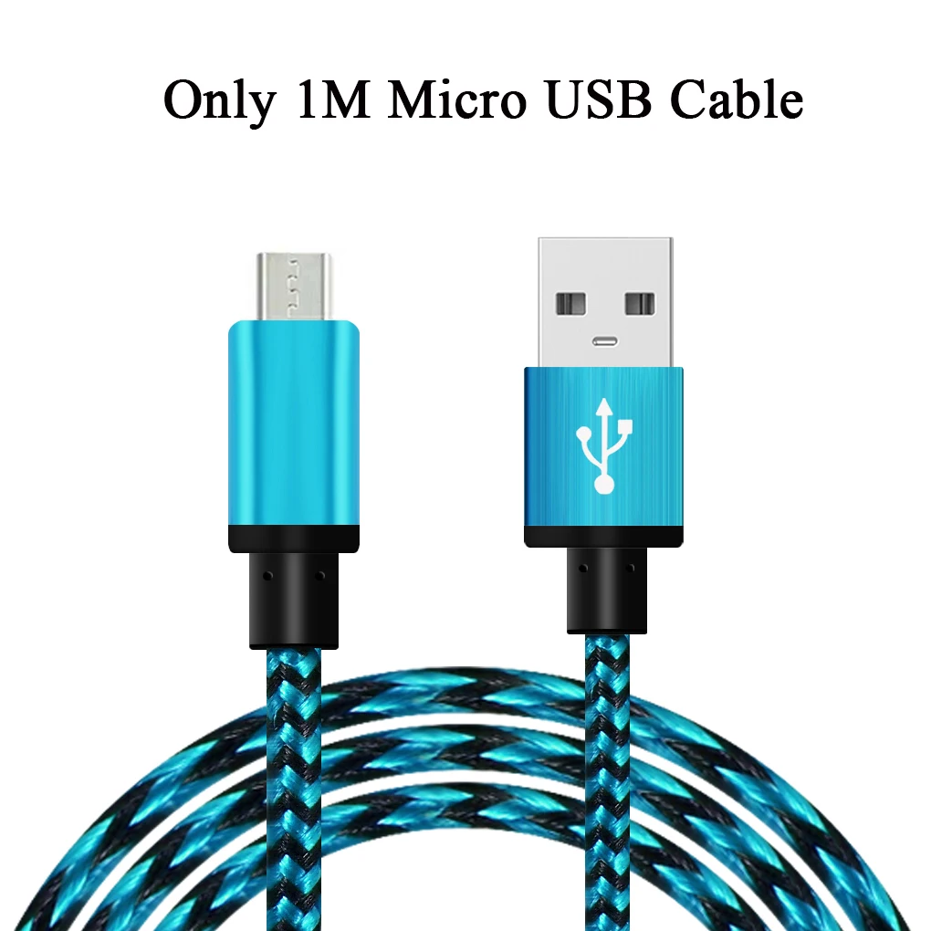 5V 2A EU/US вилка USB быстрое зарядное устройство для IPhone для samsung Xiaomi huawei LG Android дорожное настенное зарядное устройство адаптер питания - Цвет: cable blue