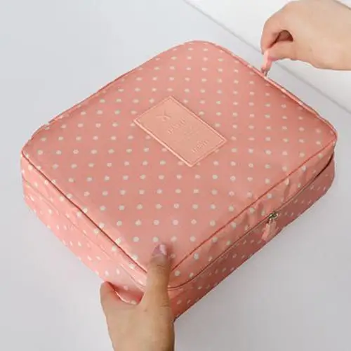 Pink Dot Горячая Водонепроницаемая Портативная Сумка Для Хранения Одежды Органайзер складной органайзер для шкафа для подушки одеяло сумка органайзер - Цвет: Pink Dot