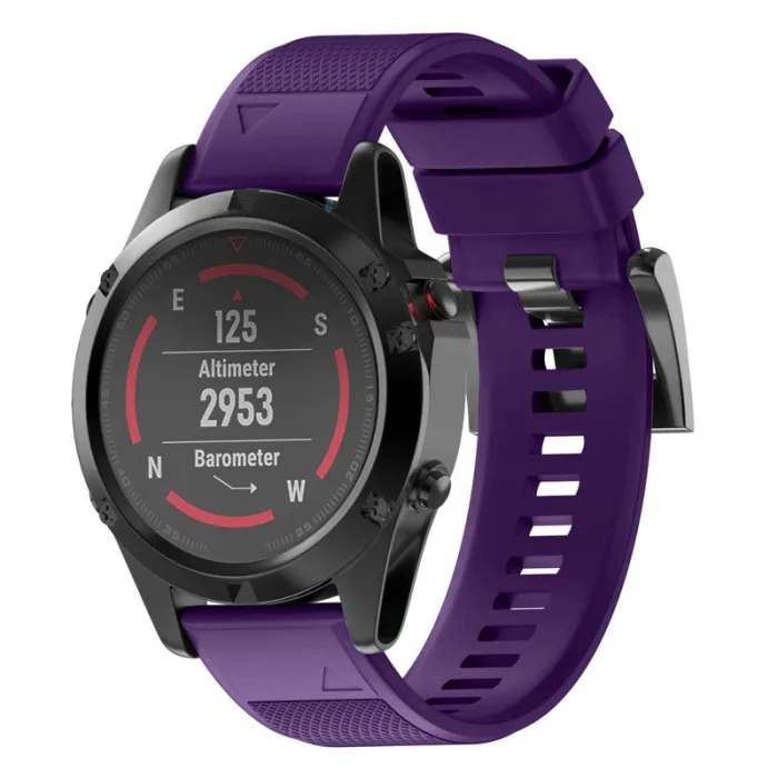 И быстрый Универсальный Съемный ремешок силиконовый ремешок для Garmin Fenix 5 Forerunner 935 Approach S60 Hi 888