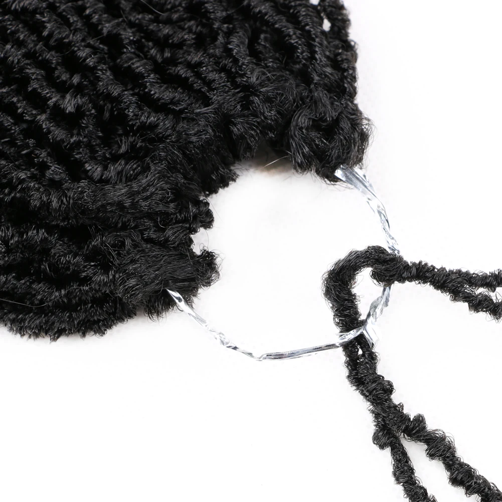 Faux Micro Locs Crochet Hair 16 Inch Sister Locks Hair Extensions Natural Curly DreadLocks Mini African Roots Black Brown Red Faux Micro Locs Crochet Hair 16 Inch Sister Locks Hair Extensions Natural Curly DreadLocks Mini African Roots Black Brown Red
