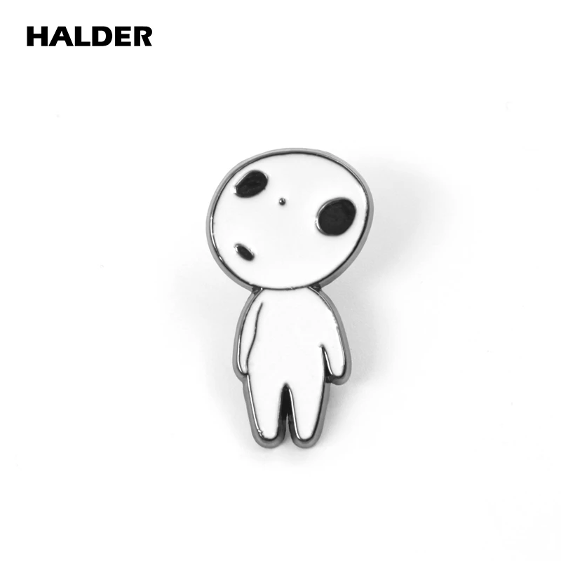 BR0078 HALDER Принцесса Мононоке Феи дух Броши мультфильм модные ювелирные изделия на булавке значок аксессуар подарок на вечеринку в честь Хэллоуина