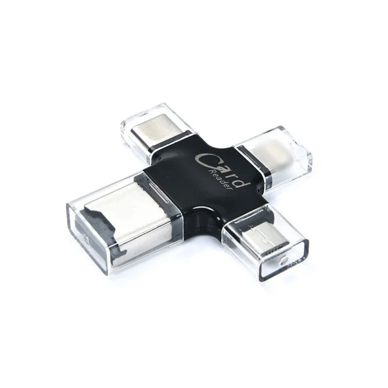 Многофункциональный мини-считыватель карт устройство Micro usb type C OTG Micro SD TF кард-ридер для Android iOS Телефон карта памяти адаптер