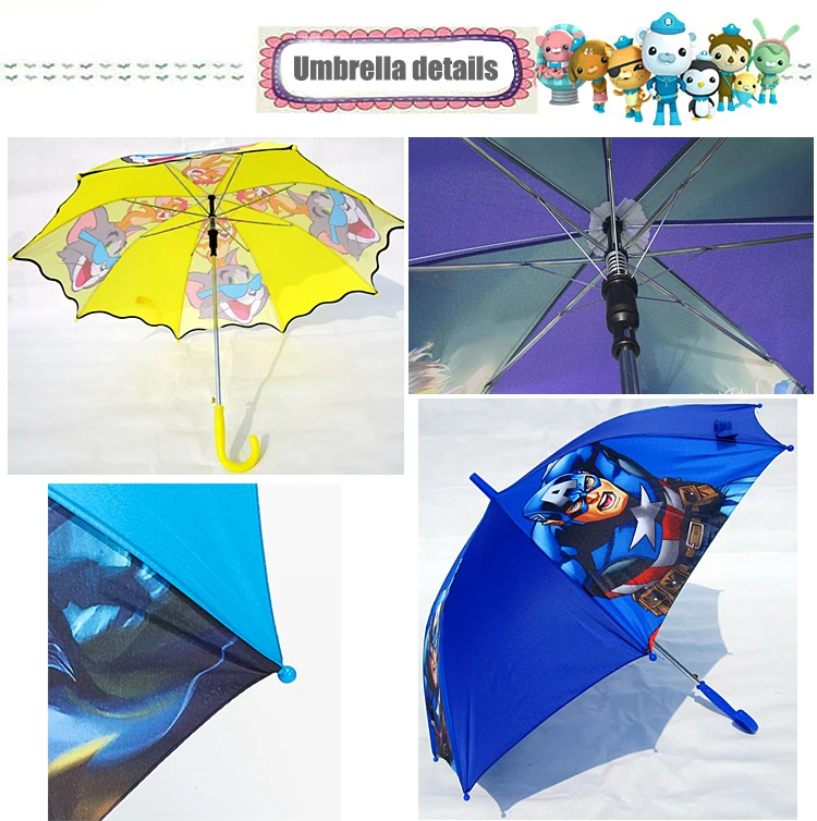 Зонты с длинной ручкой и мультипликационным принтом, автоматический зонт от дождя для детей, водонепроницаемые ветрозащитные зонты для мальчиков, для путешествий, 8K