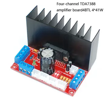 

HIFI TDA7388 4 channels home amplifier board Car Audio Amplifier Board 4X41W upport stereo surround sound
