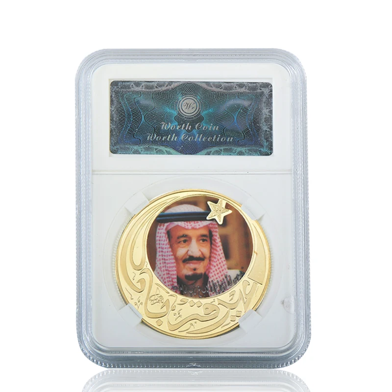WR лидер Дубаи ОАЭ позолоченные монеты коллекционные игрушки набор монет с держателем сувенирная медаль подарочный набор Dropshipping2019