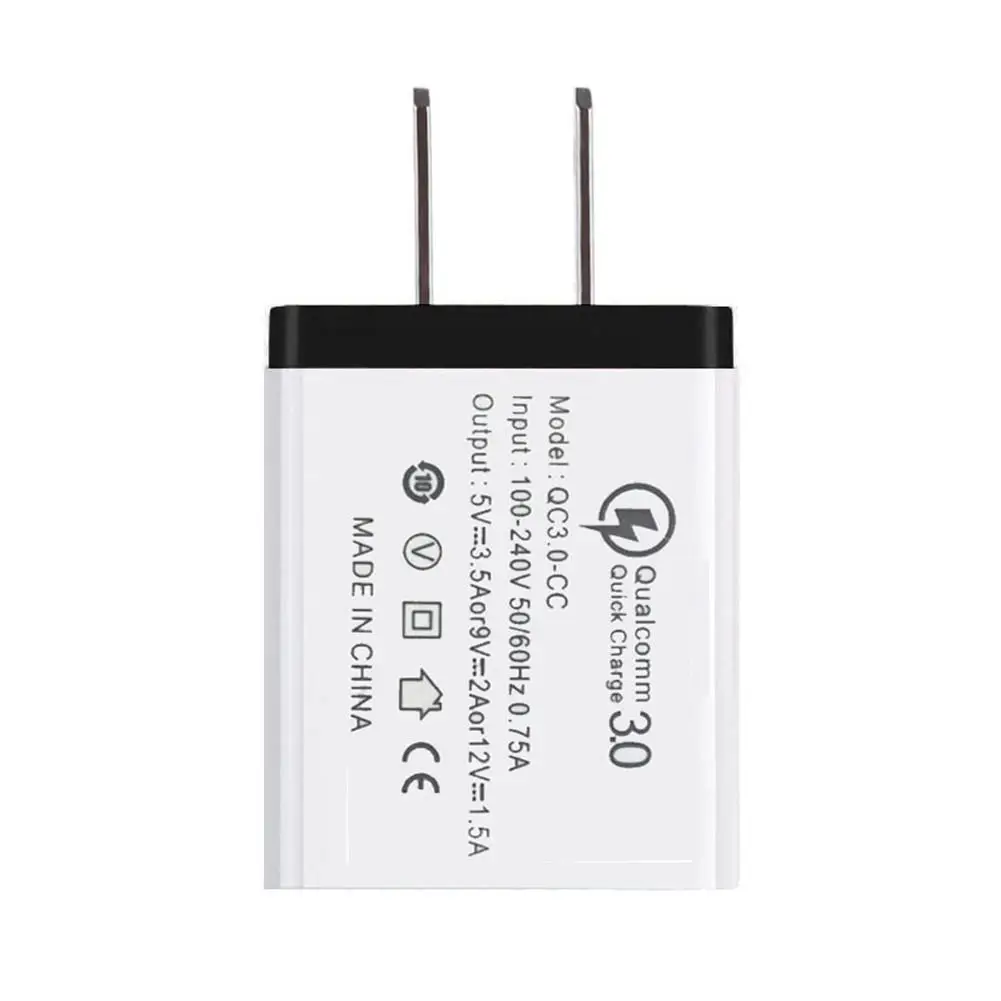 Универсальное быстрое зарядное устройство USB QC3.0 18 Вт Быстрое Зарядное устройство USB настенное зарядное устройство для мобильного телефона IPhone samsung huawei Xiaomi US/EU Plug
