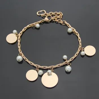 

Chain Link Bracelets & Bangles Simple Bracelet Stainless Steel Jewelry For Women Drop Shipping