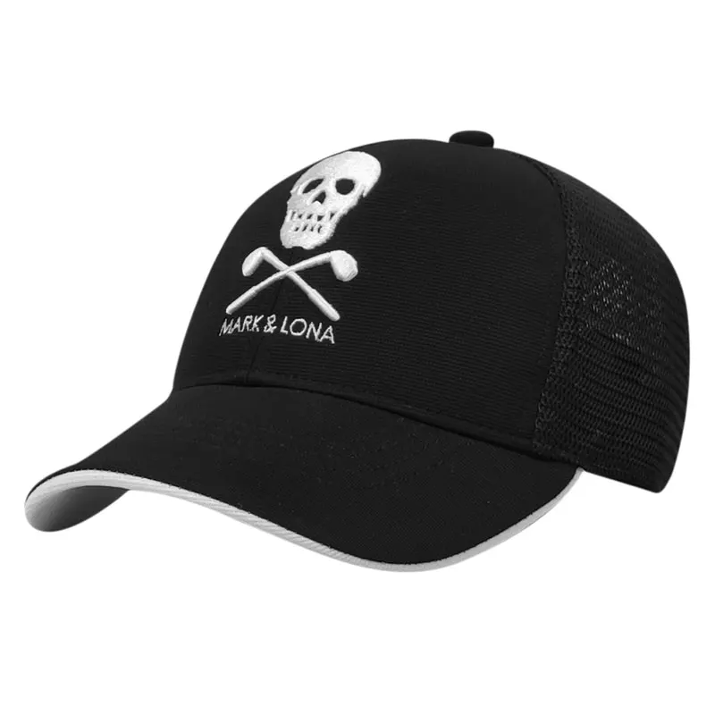New High Quality Unisex MARK&LONA Golf Hat Ins Dlack and White Hat Embroidered Sports Summer Golf Cap Free Shipping